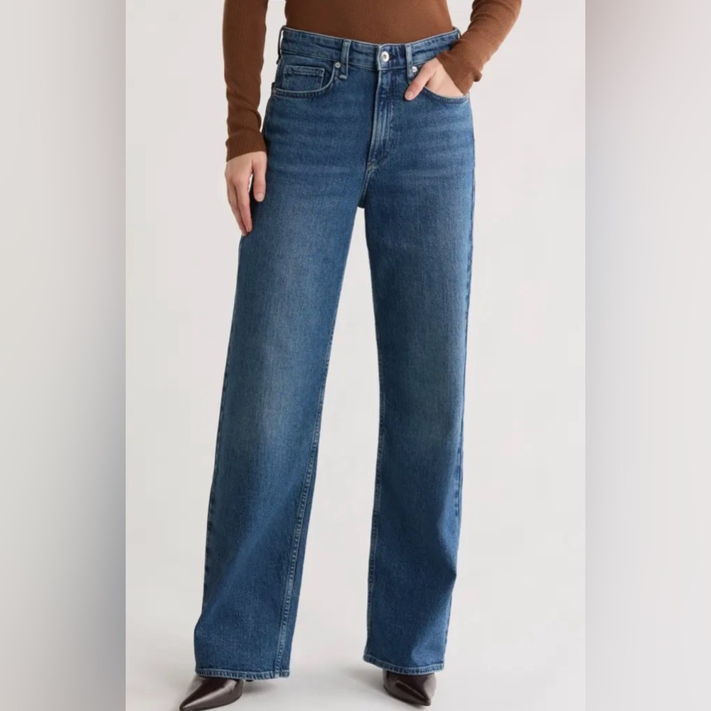 Rag & Bone The Lori Mid-Rise Wide Leg Jean